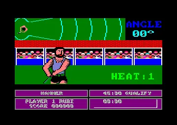 Commonwealth Games (UK) (1986) (Trainer) screen shot game playing